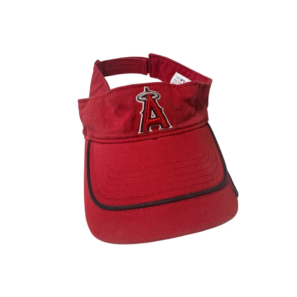 Nike Team MLB Los Angeles Angels Red Adjustable Golf Sun Visor Hat Embroidered